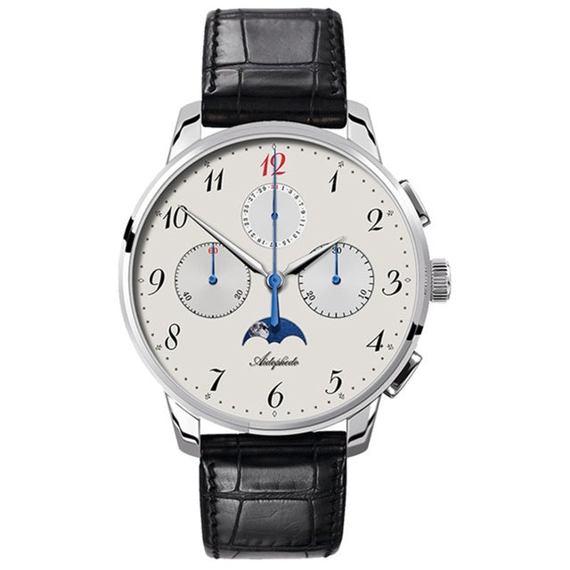 2019 New Arrival Pilot Chronograph Watch Men st1908 Moonphase Calendar Sapphire Glass Mechanical Wrist Watch Aidophedo