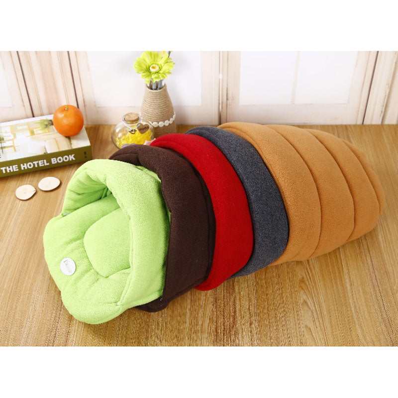 Warm Sleeping Fleece Dog Bed