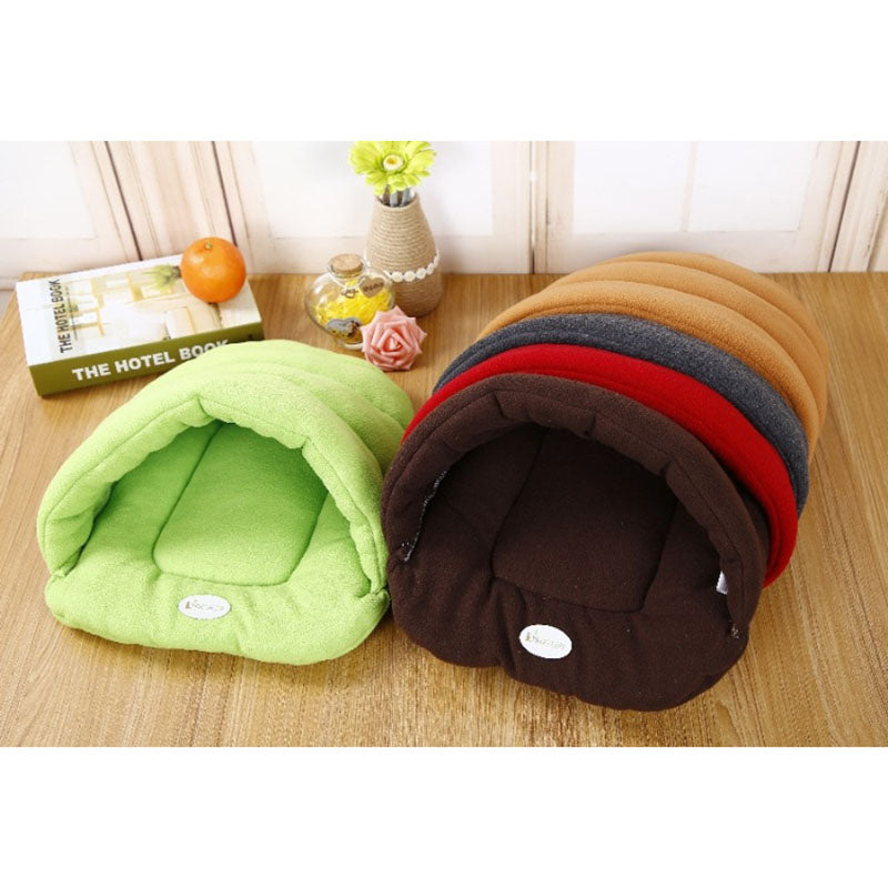 Warm Sleeping Fleece Dog Bed