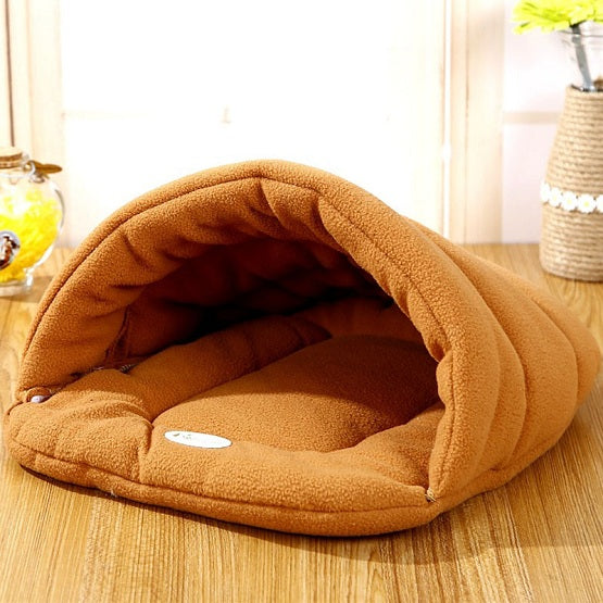 Warm Sleeping Fleece Dog Bed