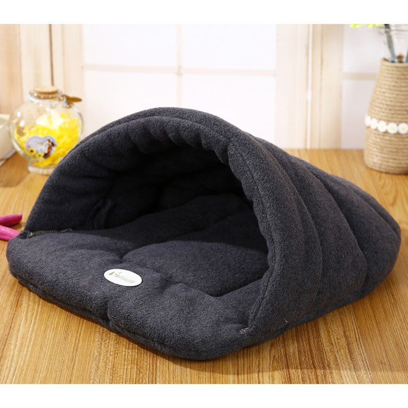 Warm Sleeping Fleece Dog Bed