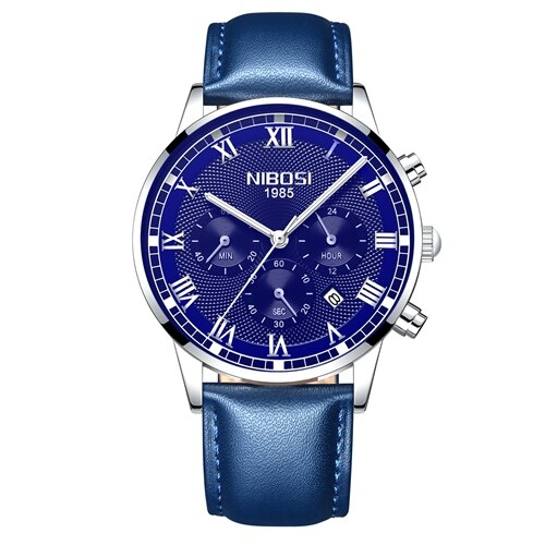 NIBOSI Top Luxury Brand Men Sports Watches Mens Full Steel Quartz Gold Clock Montre Man Waterproof Wrist Watch Relogio Masculino