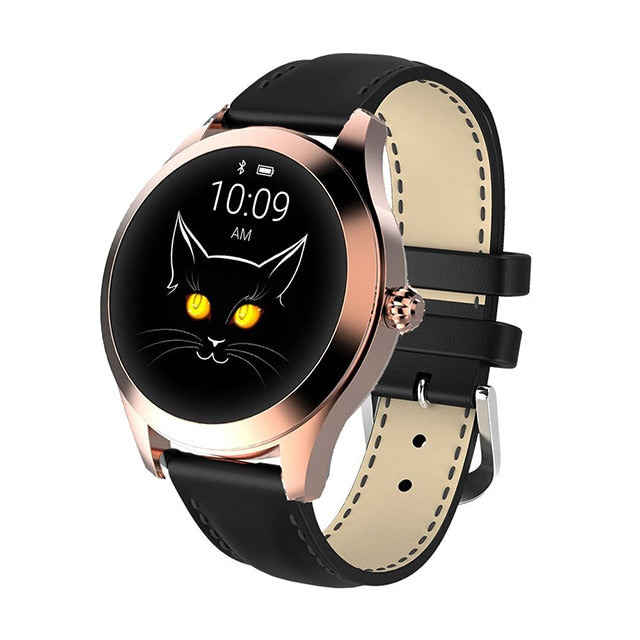 IP68 Waterproof Smart Watch Women Lovely Bracelet Heart Rate Monitor Sleep Monitoring Smartwatch Connect IOS Android KW10 band