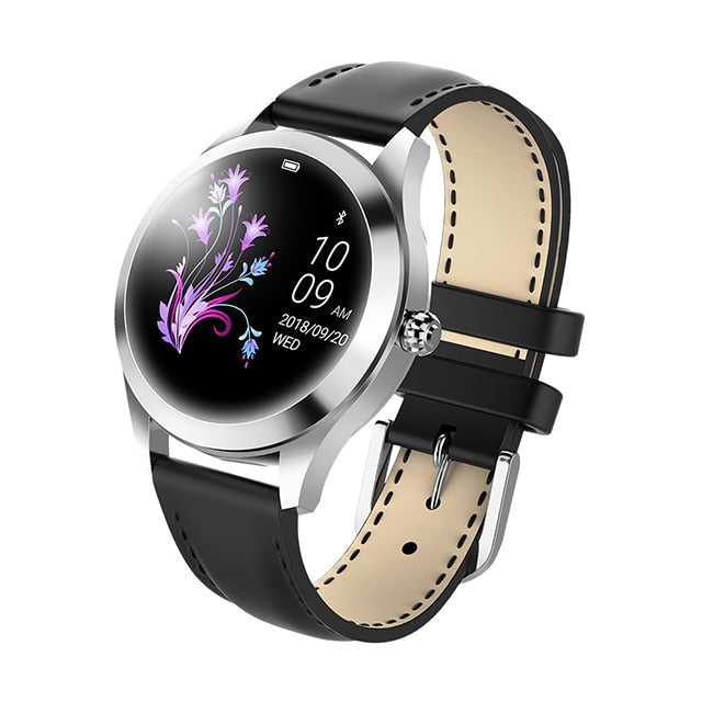 IP68 Waterproof Smart Watch Women Lovely Bracelet Heart Rate Monitor Sleep Monitoring Smartwatch Connect IOS Android KW10 band