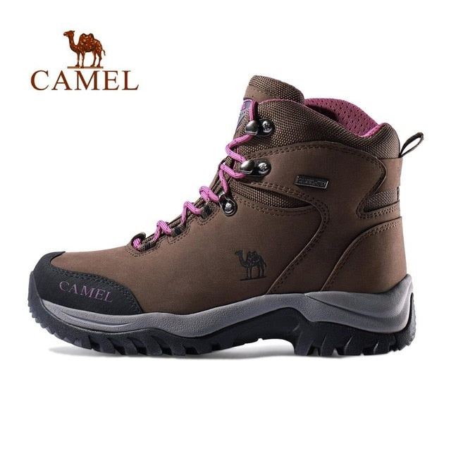 CAMEL Men Women High Top Hiking Shoes 2019 Durable Waterproof Anti-Slip Outdoor Climbing Trekking Shoes Military Tactical Boots