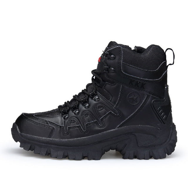 VESONAL Autumn military Boots Men Special Force Tactical Desert Combat Snow Shoes outdoor Male tracking mens tactical Boot work