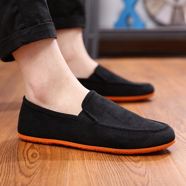 Canvas Shoes for Men Breathable Light Men Casual Shoes Loafers Big Size 38-45 Many Colors Choose Lazy Footwear Soft Dring Shoes