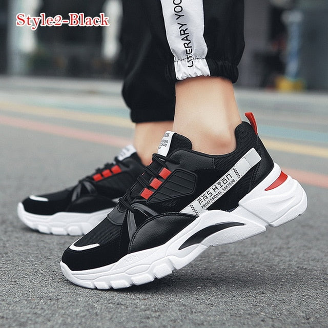 LASPERAL New Men Casual Shoes Lac-Up Men Shoes Winter Fashion Female Clunky Sneaker Casual Platform High Heel Dad Shoes 39-44