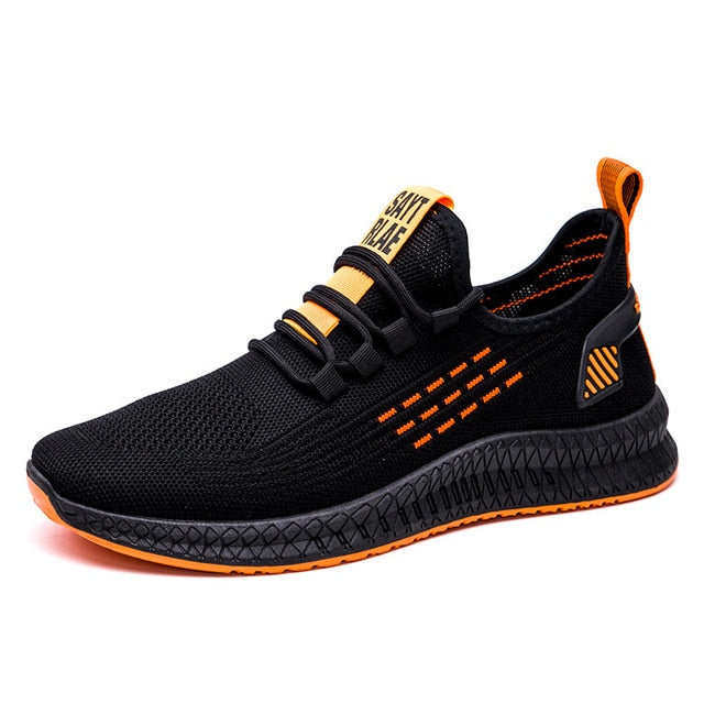 Fashion Sneakers Men Vulcanized Shoes Air Mesh Mens Trainers Lightweight Casual Shoes Men Black Footware Tenis Masculino