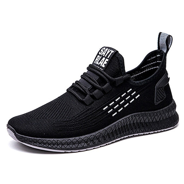 Fashion Sneakers Men Vulcanized Shoes Air Mesh Mens Trainers Lightweight Casual Shoes Men Black Footware Tenis Masculino