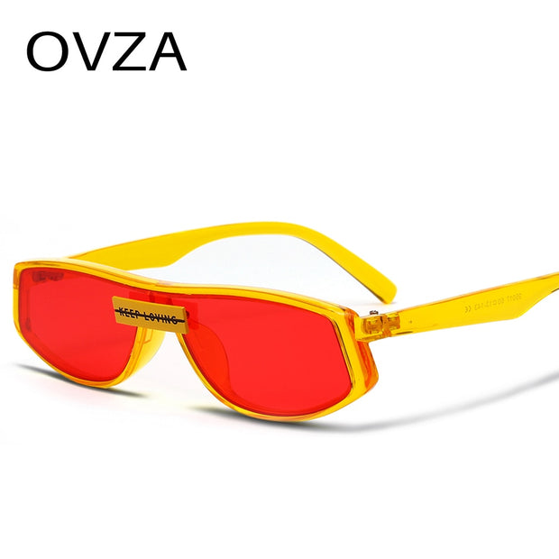 OVZA Vintage Punk Sunglasses for Women 2019 Brand Designer Sunglasses Men Retro UV400 Luxury Gothic Glasses High Quality S0066