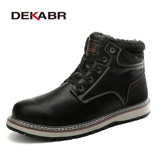 DEKABR 2020 New Snow Boots Protective and Wear-resistant Sole Man Boots Warm and Comfortable Winter Walking Boots Big Size 39-46