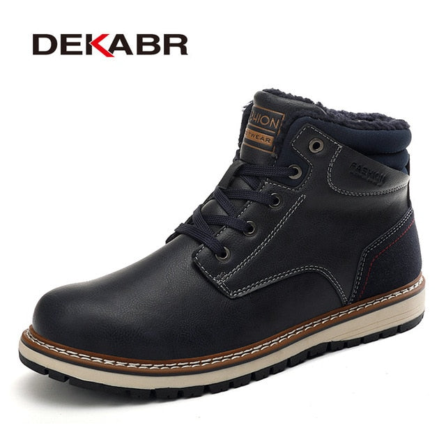 DEKABR 2020 New Snow Boots Protective and Wear-resistant Sole Man Boots Warm and Comfortable Winter Walking Boots Big Size 39-46