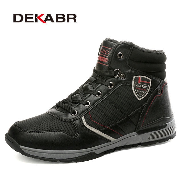 DEKABR 2020 New Snow Boots Protective and Wear-resistant Sole Man Boots Warm and Comfortable Winter Walking Boots Big Size 39-46