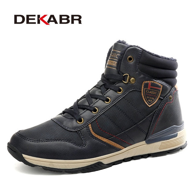 DEKABR 2020 New Snow Boots Protective and Wear-resistant Sole Man Boots Warm and Comfortable Winter Walking Boots Big Size 39-46