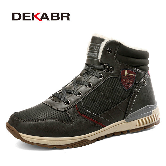 DEKABR 2020 New Snow Boots Protective and Wear-resistant Sole Man Boots Warm and Comfortable Winter Walking Boots Big Size 39-46