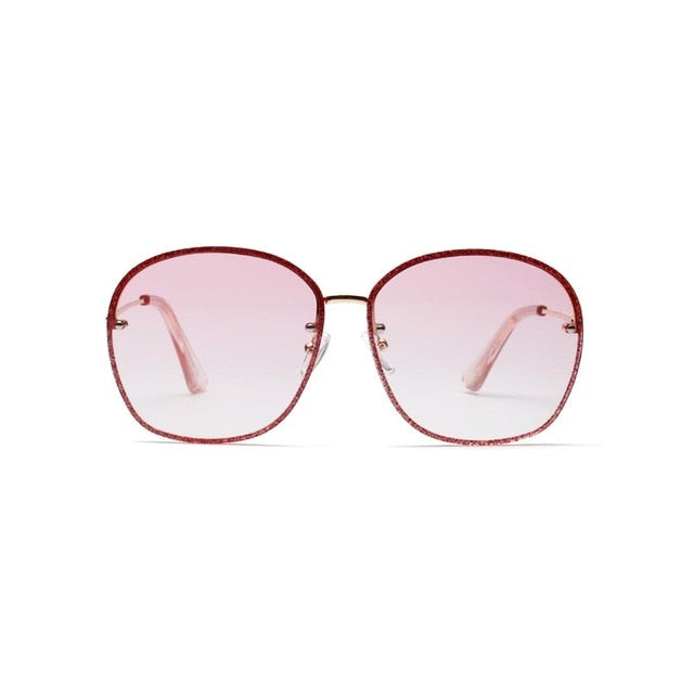 Red Son 2019 fashion designer new sunglasses ladies retro oval polarizer metal frame UV400 glasses