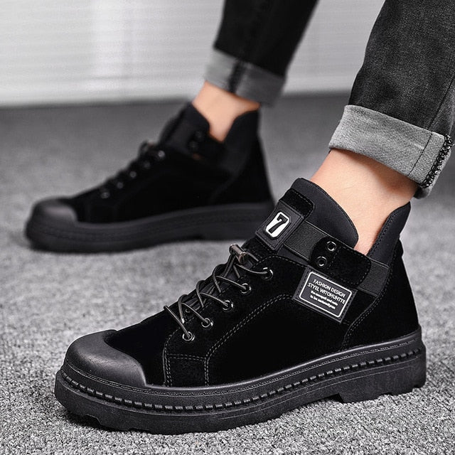 2020 Fashion Winter Men's Boots PULeather Male Waterproof Shoes Chaussure Mans Casual Shoes For Men Boots Footwear Male Sneakers