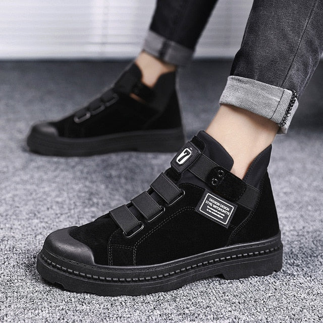 2020 Fashion Winter Men's Boots PULeather Male Waterproof Shoes Chaussure Mans Casual Shoes For Men Boots Footwear Male Sneakers