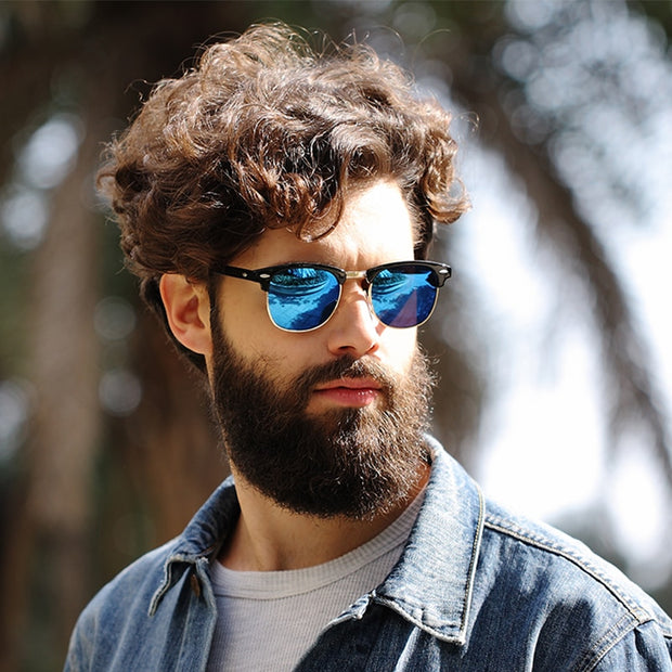 New 2019 Brand Designer Polarized Sunglasses Men High Quality Women Eyewear Mirror Rivet Sun Glasses Male Fashion Gafas oculos