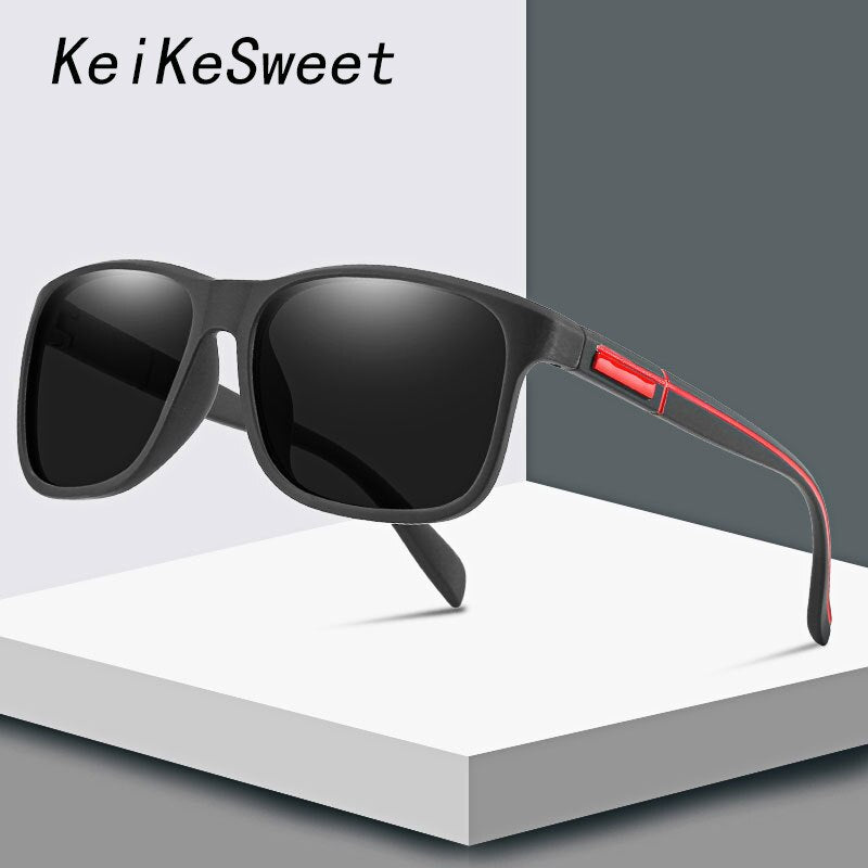 KeiKeSweet Sports Polarized Men's Outdoor Fishing Sunglasses Rays UV400 Driving Brand Designer Men Sun Glasses Luxury Eyewear