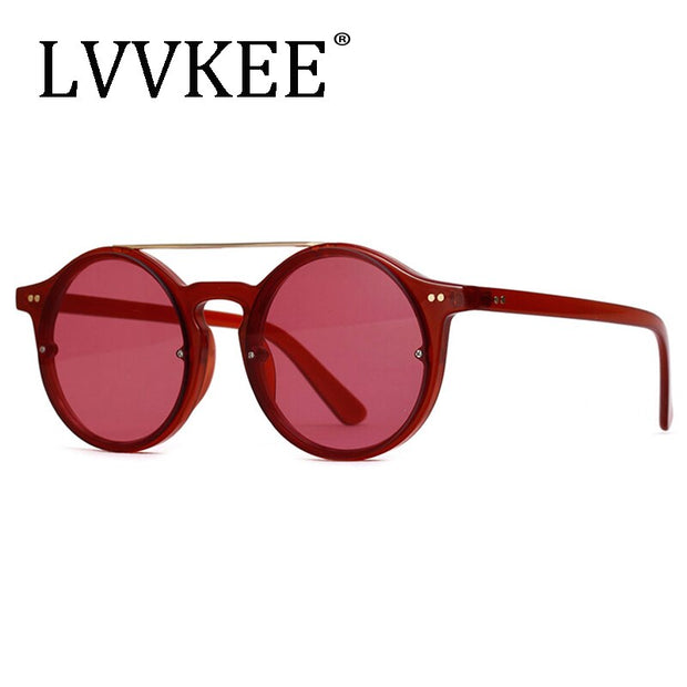 2019 New LVVKEE Fashion Brand design high quality women sunglasses Mirror RED Small frame Square oculos Gafas Female Marine lens