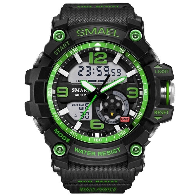 SMAEL Brand Men Sport Watch LED Digital Waterproof Casual Shock Male Clocks Relogios Masculino Men's Gift Military Wrist Watches