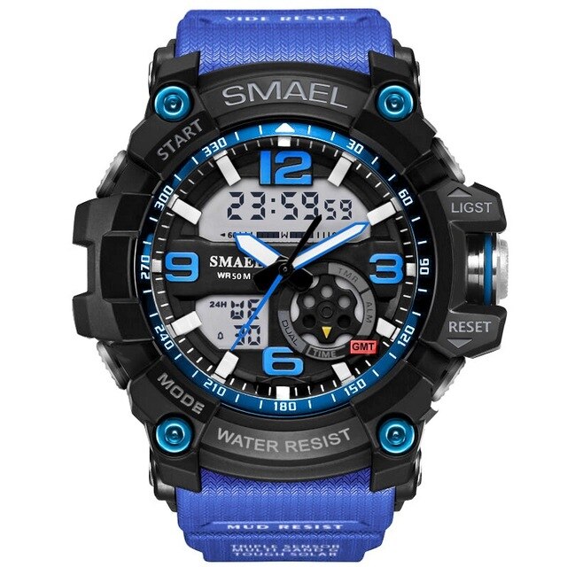 SMAEL Brand Men Sport Watch LED Digital Waterproof Casual Shock Male Clocks Relogios Masculino Men's Gift Military Wrist Watches