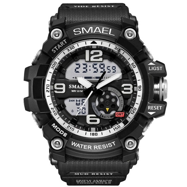 SMAEL Brand Men Sport Watch LED Digital Waterproof Casual Shock Male Clocks Relogios Masculino Men's Gift Military Wrist Watches