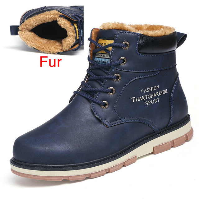 DEKABR Brand Hot Newest Keep Warm Winter Boots Men High Quality pu Leather Wear Resisting Casual Shoes Working Fashion Men Boots