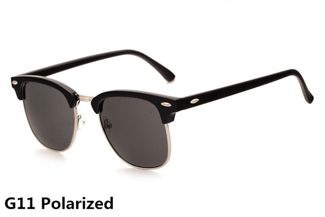 Classic Polarized Brand Designer Sunglasses Men Women Retro  High Quality Sun Glasses Rivet Female Male Fashion Mirror Sunglass