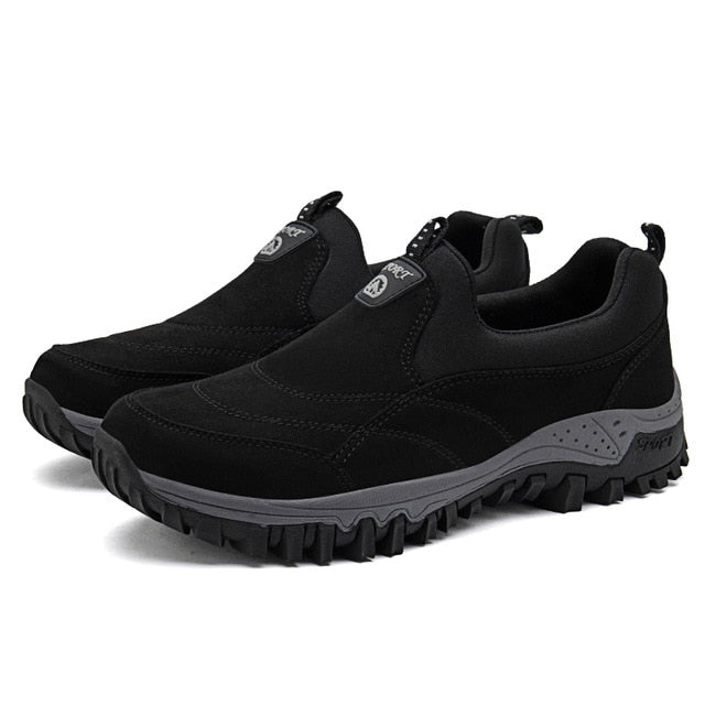 Mens Sneakers men Outdoor Athletic Shoes faux suede non-slip rubber Male Walking shoes Soft Mans footwear dad shoes big