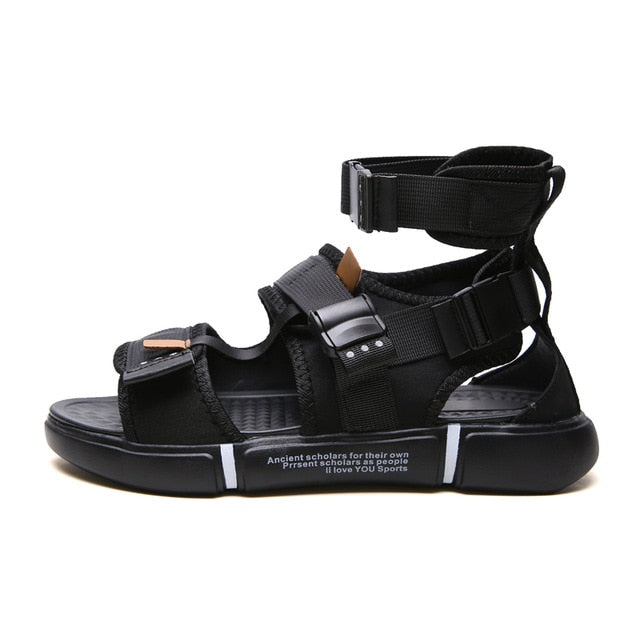 Men Shoes Summer High Top Sandals Fashion Men Gladiator Sandals Outdoor Casual  Sandals Shoes Men Sandales Homme 2019 Slides